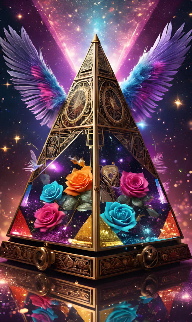 a colorful art piece