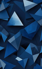 a group of blue and white cubes