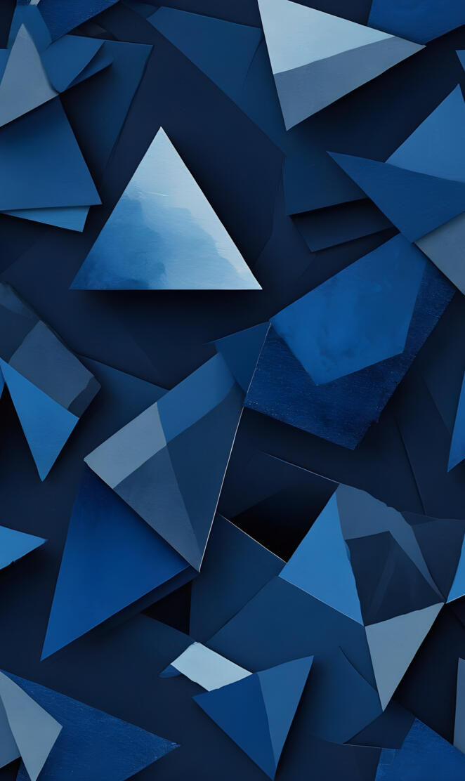 a group of blue and white cubes