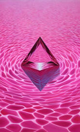 Pink Wave's & a Solid Crystal Triangle