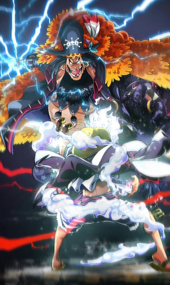 Marshall D Teech vs Monkey D Luffy