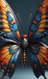 Butterfly turning dark