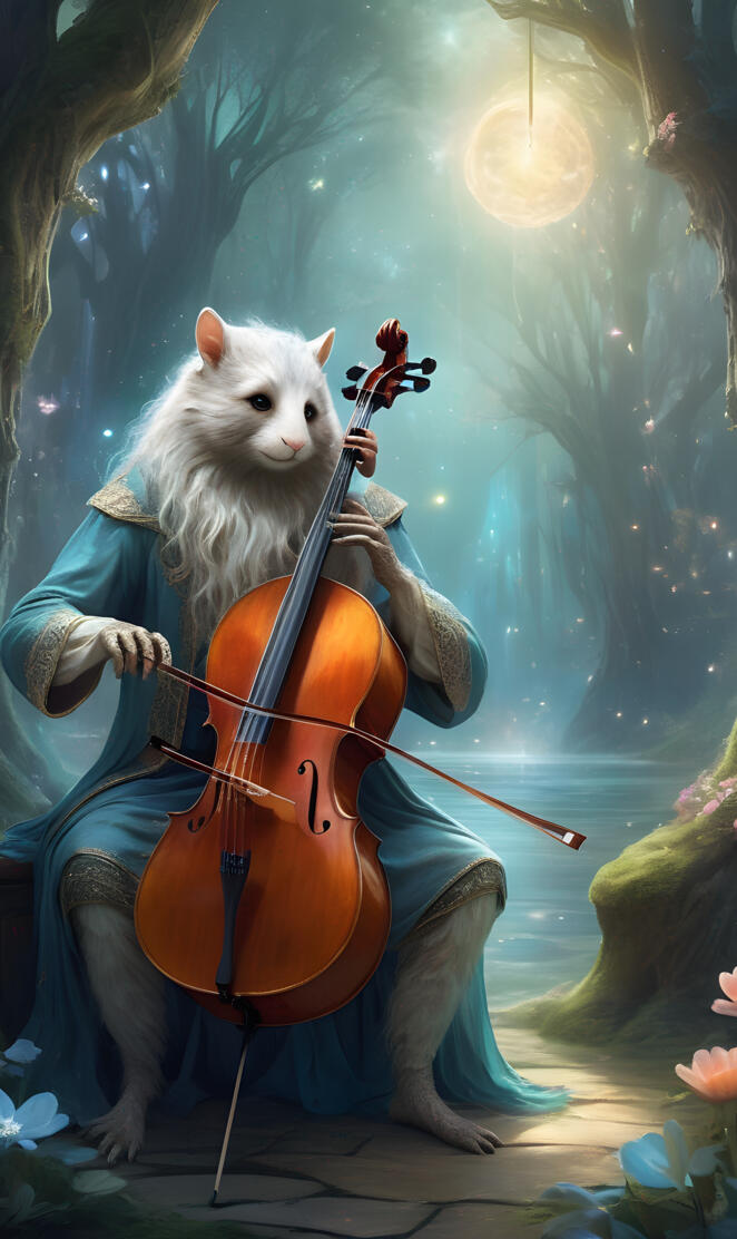creature playing cello