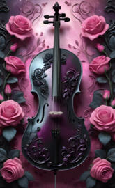 purplish cello
