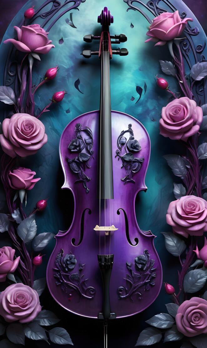 purple cello