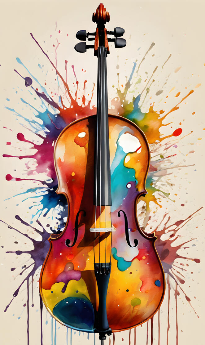 Water Color Cello