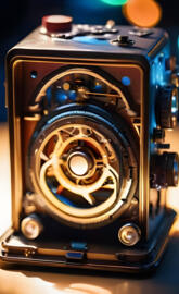 a close up of a camera