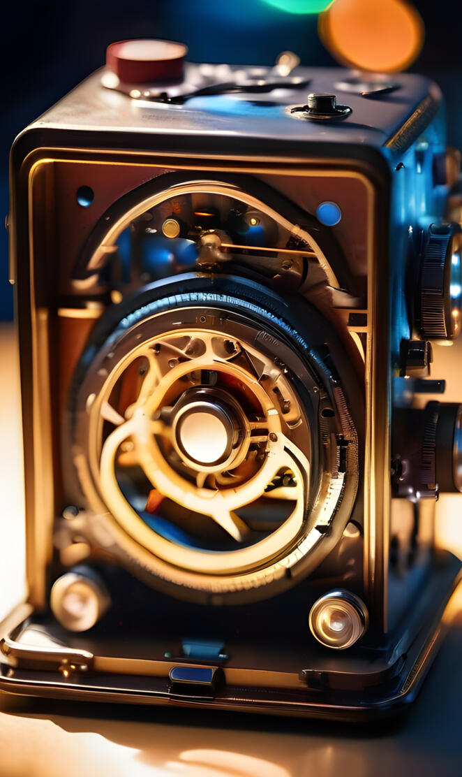 a close up of a camera