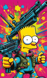 Bart goes 2 War...