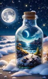 dream locked in the bottle