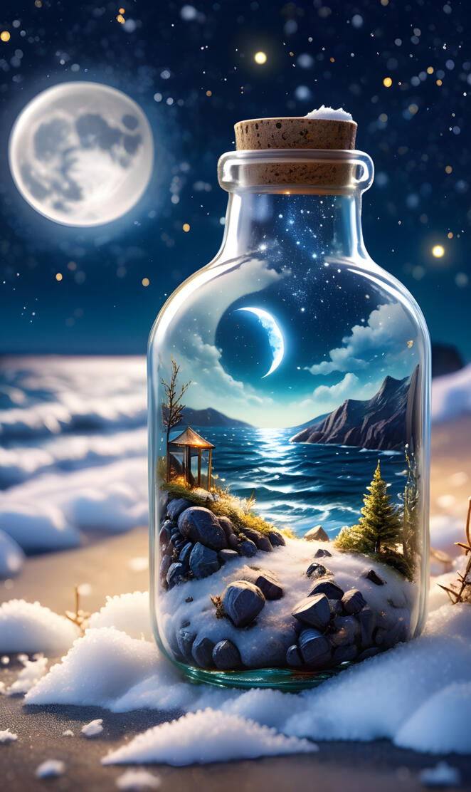 dream locked in the bottle