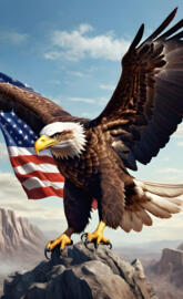 flag, eagle, memorial Day, salute 🫡