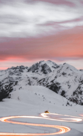 Time-Lapse-Curved-Road