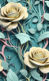 pale opaque roses n vines collection v1