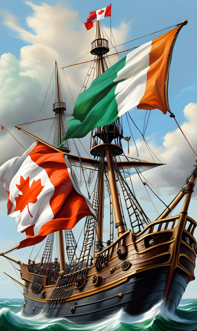 a boat with flags on it