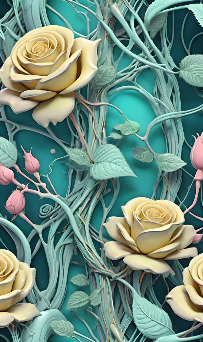 pale opaque roses n vines collection v3