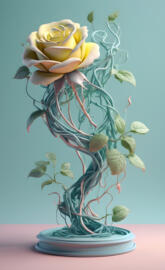 Abstract vibes n roses