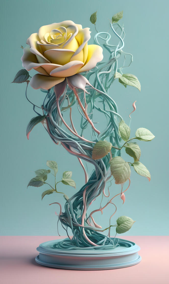 Abstract vibes n roses