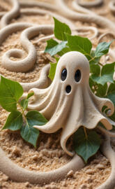 a lizard in a planter