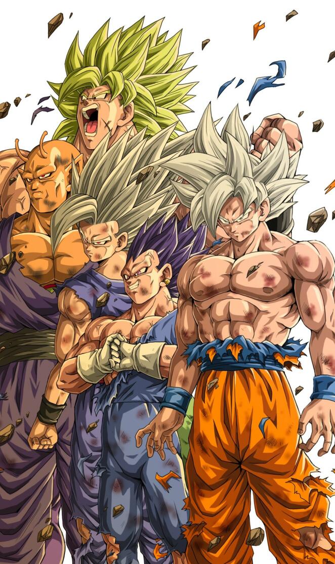 Goku broly vegita gohan piccolo