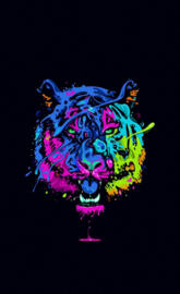 Tiger colourful