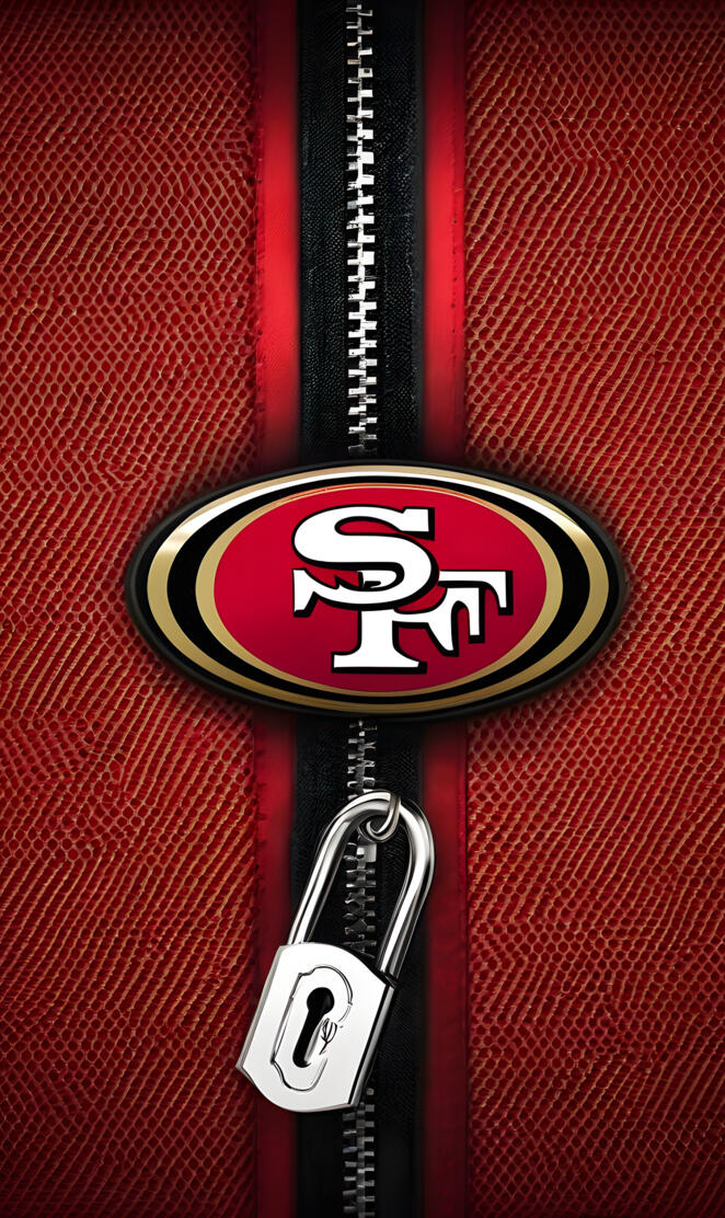 SF 49ers zipper lock screen