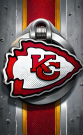 Kansas city chiefs logo zipper lock screen