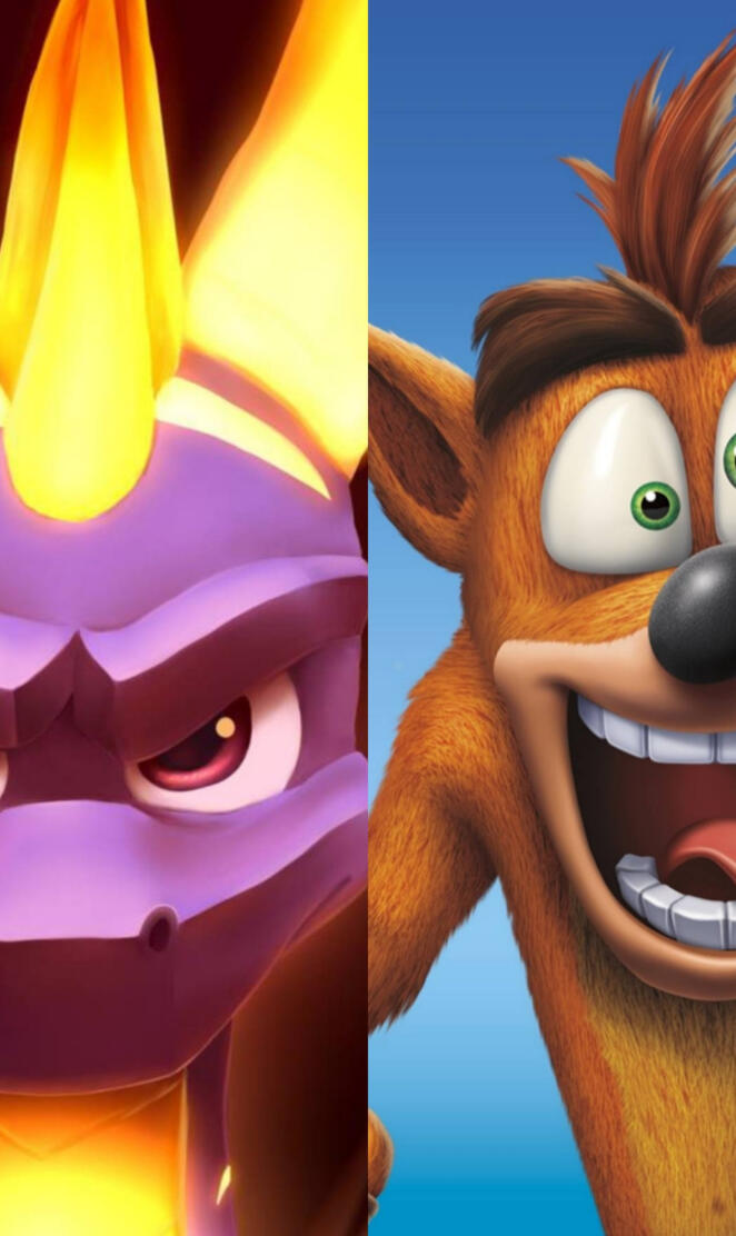Spyro VS Crash