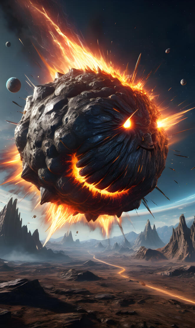 meteor about to crash