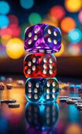 a colorful bowling pin