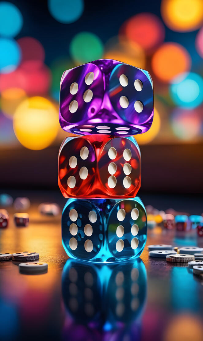 a colorful bowling pin