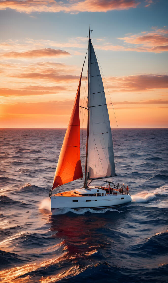 a sailboat in the ocean