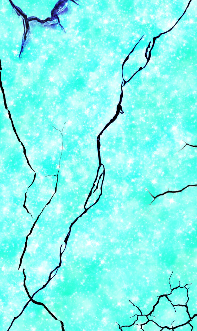 blue cracks