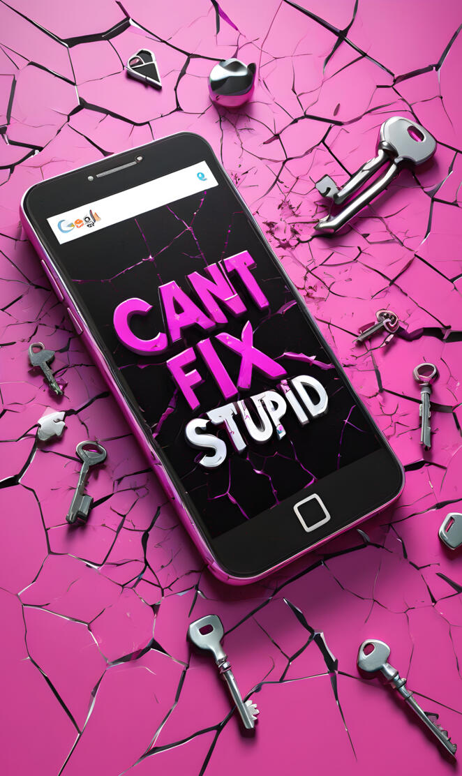 cant fix stupud, cracked screen