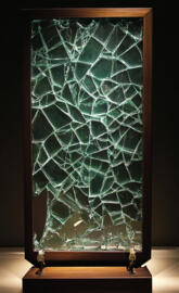 Shattered Elegance Cracked Glass Display