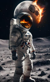 realism dark astronaut