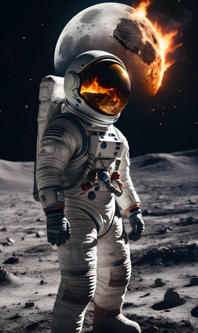 realism dark astronaut