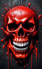 red laughing skull