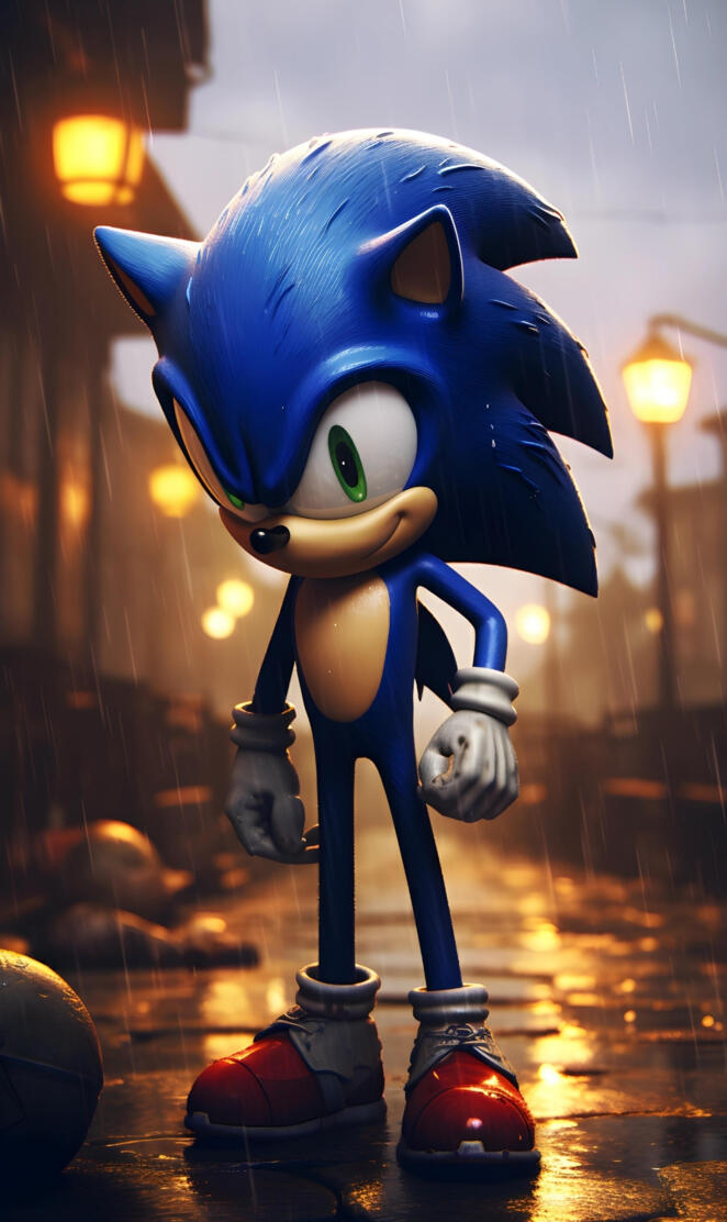 Sonic in city