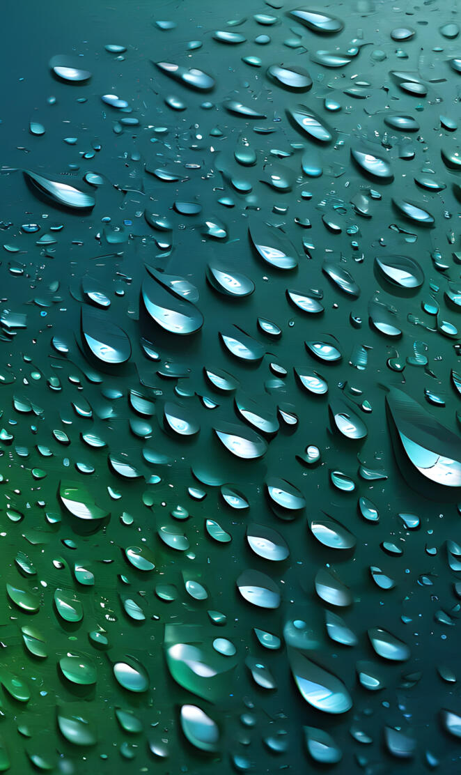 a close up of water drops