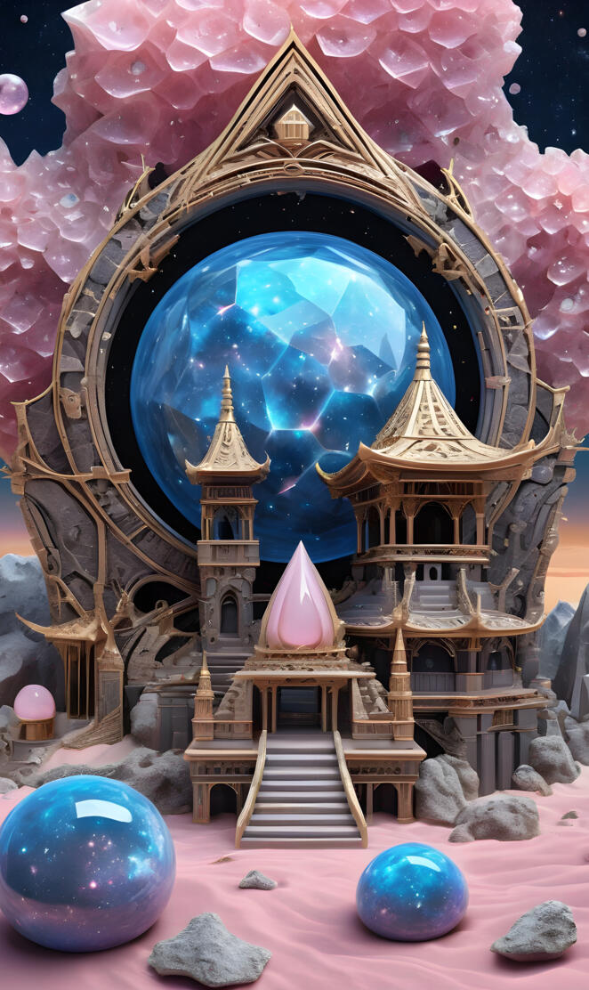 rose quartz structure blue aura original