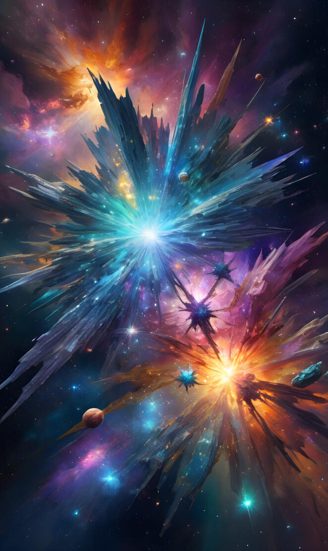 fireworks in the sky