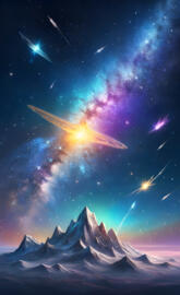 a group of stars in space