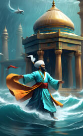 Whirling dervish in the ocean