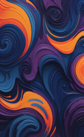 Vibrant Whirl: Abstract Energy