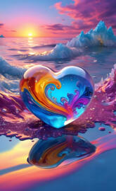 Elements in a Crystal Heart