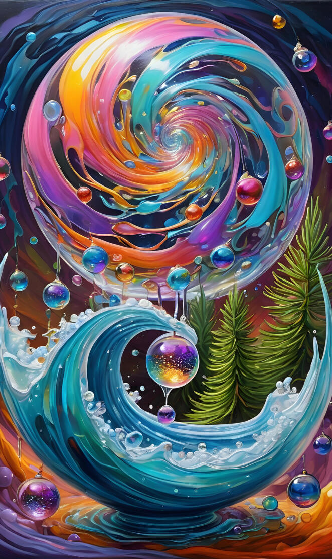 a colorful art piece