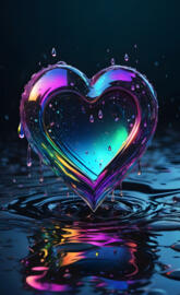 oil slick heart