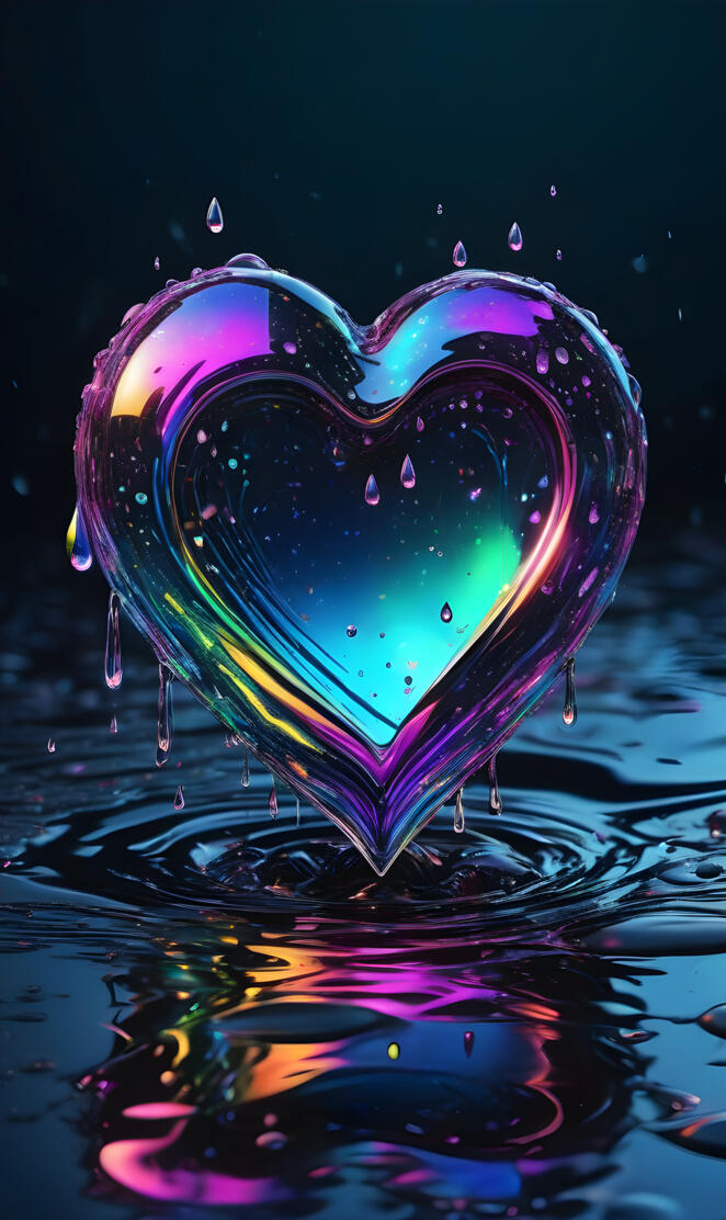 oil slick heart