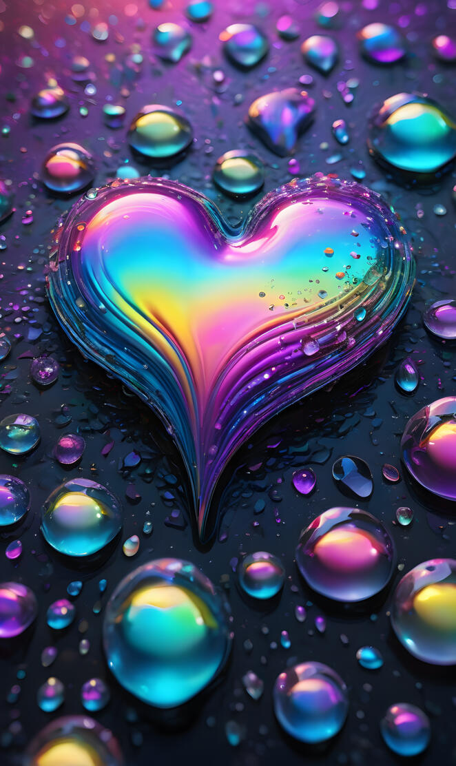 a colourful heart